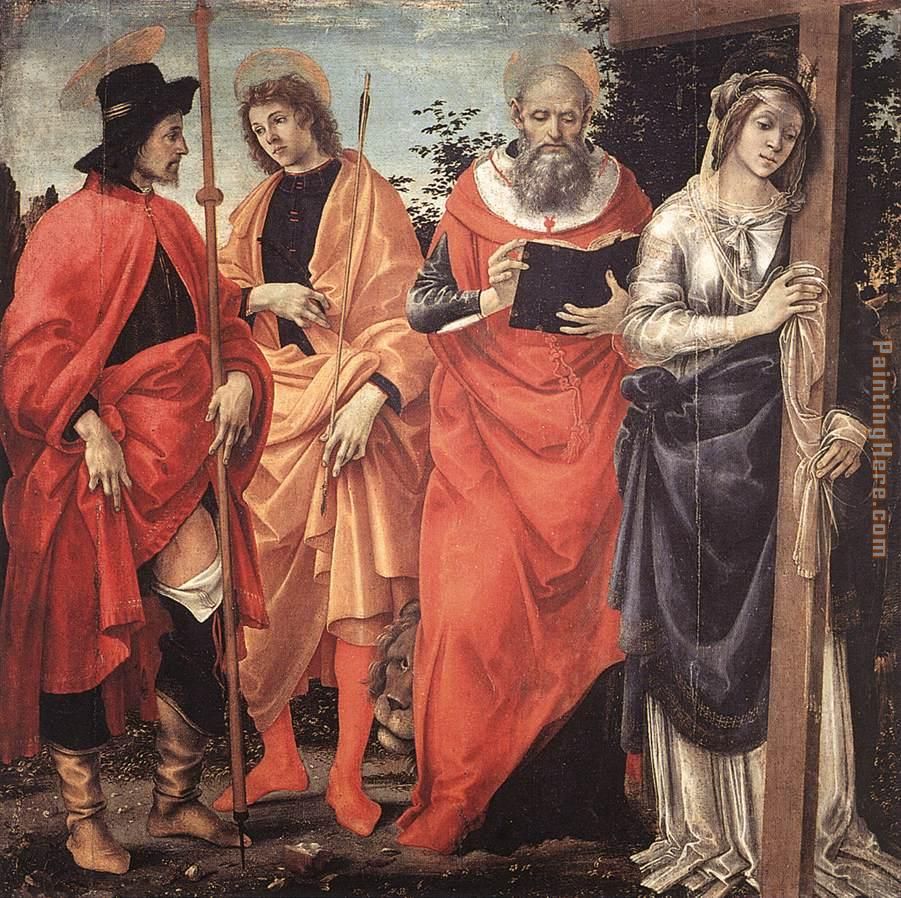 Filippino Lippi Four Saints Altarpiece